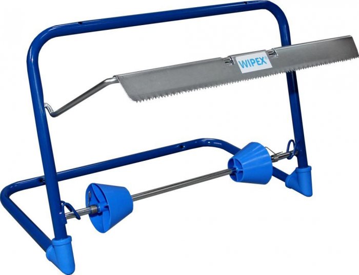 Stěnový držák (stojan) papíru  modrý 91560N, šíře 40 cm