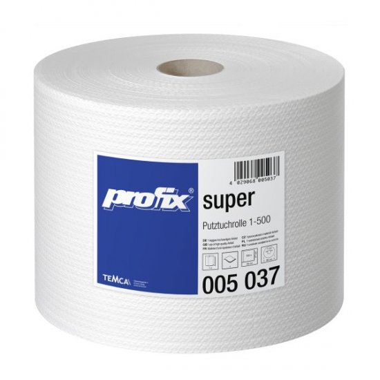 Papírové utěrky v roli  Profix Super T005037, 1-vrstvé, 27x38 cm