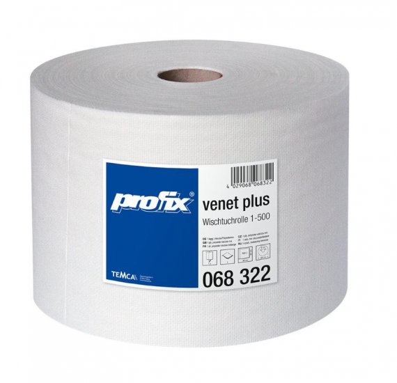 Textilní utěrky v roli  Profix Venet Plus T068322, 1-vrstvé, 32x36 cm