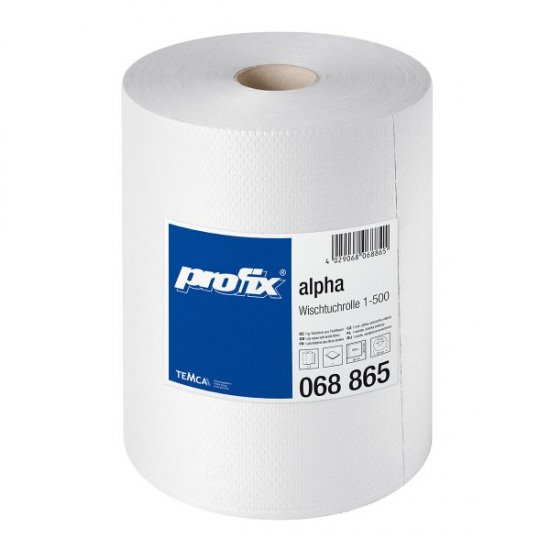  Papírová utěrka PROFIX ALPHA Wischtuchrolle 35,5x36cm, bílá, 500 útrž.